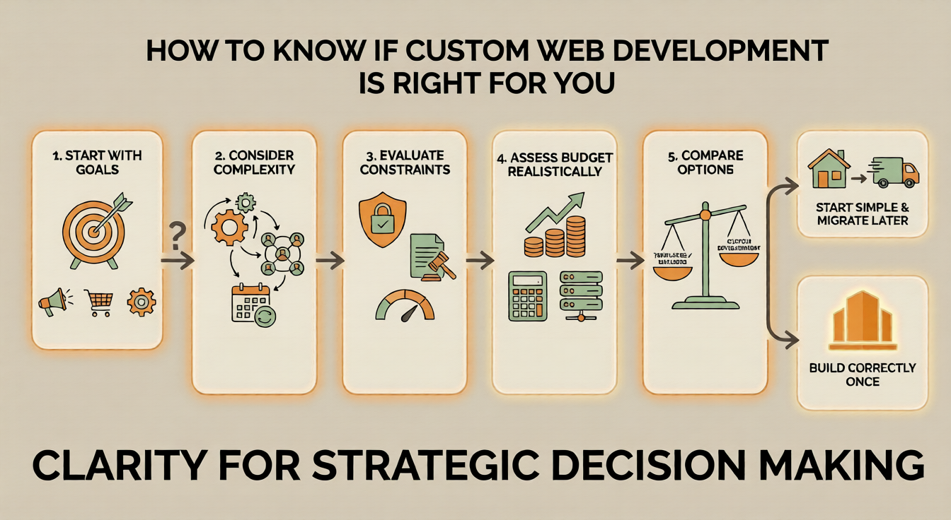 How to evaluate if custom web development is right for your business goals and budget